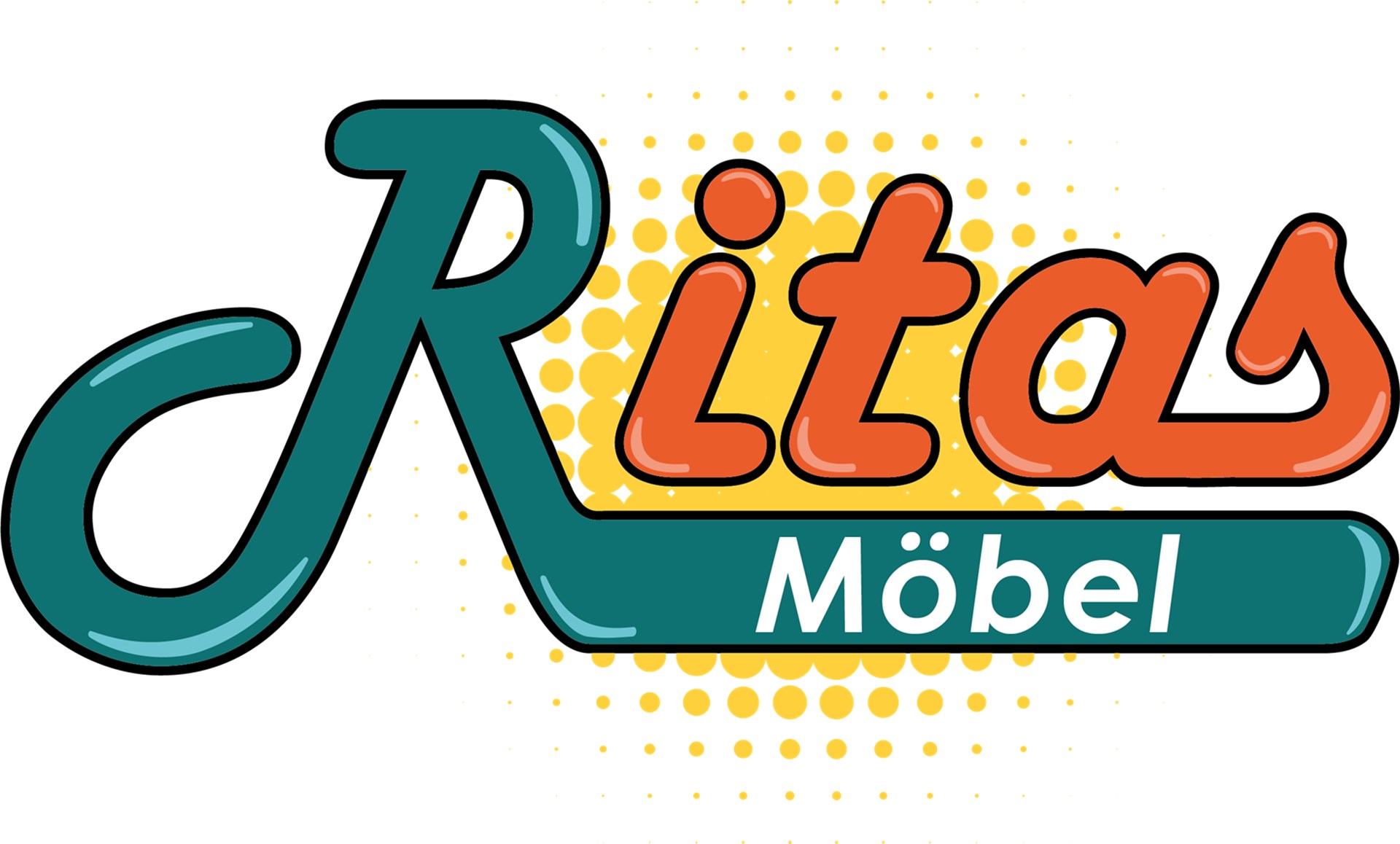 Schriftzug Ritas Möbel
